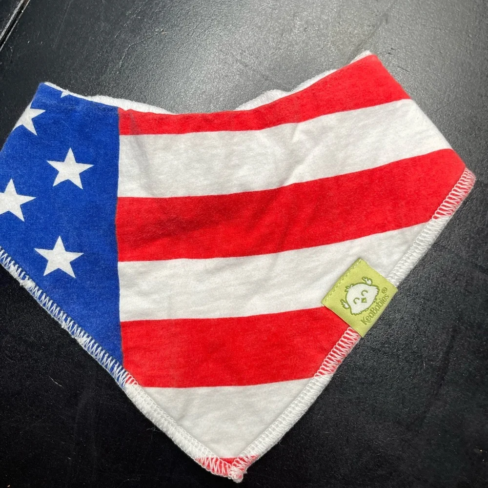 Baby Bundle Bandana Bib Burp Cloth and pacifier strap
